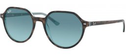 Sunglasses - Ray-Ban® - Ray-Ban® RB2195 THALIA - 13163M HAVANA ON LIGHT BLUE // BLUE GRADIENT GREY