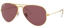 Gafas de Sol - Ray-Ban® - Ray-Ban® RB3025 AVIATOR LARGE METAL - 9196AF LEGEND GOLD // PURPLE POLARIZED