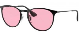 Lunettes de soleil - Ray-Ban® - Ray-Ban® RB3539 ERIKA METAL - 002/Q3 BLACK // EVOLVE PHOTOCROMIC PINK TO BLUE