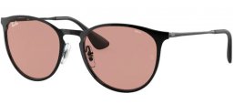 Lunettes de soleil - Ray-Ban® - Ray-Ban® RB3539 ERIKA METAL - 002/Q4 BLACK // EVOLVE PHOTOCROMIC BROWN TO DARK BROWN