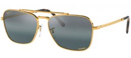 Gafas de Sol - Ray-Ban® - Ray-Ban® RB3636 NEW CARAVAN - 9196G6 LEGEND GOLD // CLEAR GRADIENT DARK BLUE POLARIZED