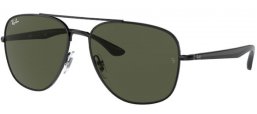 Gafas de Sol - Ray-Ban® - Ray-Ban® RB3683 - 002/31 BLACK // GREEN