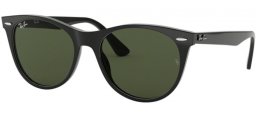 Gafas de Sol - Ray-Ban® - Ray-Ban® RB2185 WAYFARER II - 901/31 BLACK // GREEN