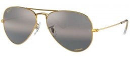 Gafas de Sol - Ray-Ban® - Ray-Ban® RB3025 AVIATOR LARGE METAL - 9196G3 LEGEND GOLD // CLEAR GRADIENT DARK GREY POLARIZED