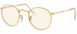 Lunettes de soleil - Ray-Ban® - Ray-Ban® RB3447 ROUND METAL - 9196BL LEGEND GOLD // PHOTOCROMIC GREY BLUE LIGHT FILTER