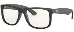 Gafas de Sol - Ray-Ban® - Ray-Ban® RB4165 JUSTIN - 622/5X RUBBER BLACK // CLEAR