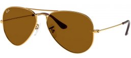 Gafas de Sol - Ray-Ban® - Ray-Ban® RB3025 AVIATOR LARGE METAL - 001/33 GOLD // CRYSTAL BROWN