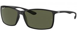 Gafas de Sol - Ray-Ban® - Ray-Ban® RB4179 LITEFORCE - 601S9A MATTE BLACK // DARK GREEN POLARIZED