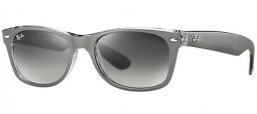 Gafas de Sol - Ray-Ban® - Ray-Ban® RB2132 NEW WAYFARER - 614371 TOP BRUSHED GUNMETAL ON TRANSPARENT // GREY GRADIENT DARK GREY