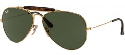 Gafas de Sol - Ray-Ban® - Ray-Ban® RB3029 OUTDOORSMAN II - 181 GOLD // DARK GREEN