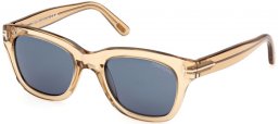 Gafas de Sol - Tom Ford - SNOWDON FT0237 - 45V  SHINY LIGHT BROWN // BLUE