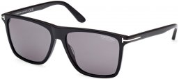 Gafas de Sol - Tom Ford - FLETCHER FT0832 - 01D  SHINY BLACK // GREY POLARIZED