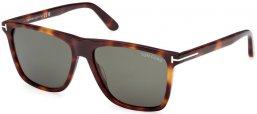 Gafas de Sol - Tom Ford - FLETCHER FT0832 - 53N  DARK HAVANA // GREEN