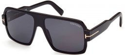 Gafas de Sol - Tom Ford - CAMDEN FT0933 - 01A  SHINY BLACK // GREY