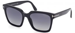 Gafas de Sol - Tom Ford - SELBY FT0952  - 01D  SHINY BLACK // GREY POLARIZED