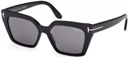 Gafas de Sol - Tom Ford - WINONA FT1030 - 01D  SHINY BLACK // GREY POLARIZED