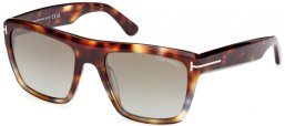 Gafas de Sol - Tom Ford - ALBERTO FT1077 - 55G  HAVANA RED // BROWN MIRROR