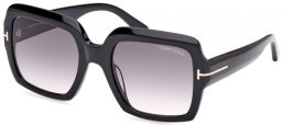 Gafas de Sol - Tom Ford - KAYA FT1082 - 01B  SHINY BLACK // GREY GRADIENT