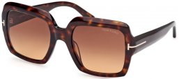 Gafas de Sol - Tom Ford - KAYA FT1082 - 52F  DARK HAVANA // BROWN GRADIENT