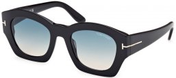 Gafas de Sol - Tom Ford - GUILLIANA FT1083 - 01P  SHINY BLACK // GREEN GRADIENT