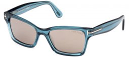 Gafas de Sol - Tom Ford - MIKEL FT1085 - 90L  SHINY BLUE // ROVIEX MIRROR