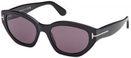 Gafas de Sol - Tom Ford - PENNY FT1086 - 01A  SHINY BLACK // GREY