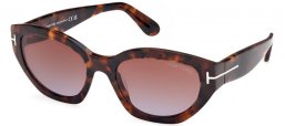 Gafas de Sol - Tom Ford - PENNY FT1086 - 52F  DARK HAVANA // BROWN GRADIENT