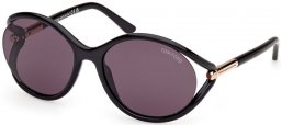 Gafas de Sol - Tom Ford - MELODY FT1090 - 01A  SHINY BLACK // GREY