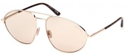 Gafas de Sol - Tom Ford - KEN FT1095 - 28E  SHINY ROSE GOLD // BROWN PHOTOCHROMATIC