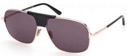 Gafas de Sol - Tom Ford - TEX FT1096 - 28A  SHINY ROSE GOLD // GREY