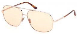 Gafas de Sol - Tom Ford - TEX FT1096 - 28E  SHINY ROSE GOLD // BROWN PHOTOCHROMATIC