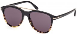 Lunettes de soleil - Tom Ford - DAMIAN-02 FT1098 - 05A  BLACK HAVANA // GREY