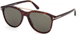 Lunettes de soleil - Tom Ford - DAMIAN-02 FT1098 - 52N  DARK HAVANA // GREEN