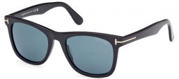 Gafas de Sol - Tom Ford - KEVYN FT1099 - 01N  SHINY BLACK // GREEN