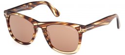 Gafas de Sol - Tom Ford - KEVYN FT1099 - 55E  STRIPED BROWN // BROWN