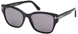 Gafas de Sol - Tom Ford - ELSA FT1108 - 01D  SHINY BLACK // GREY POLARIZED