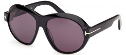 Gafas de Sol - Tom Ford - INGER FT1113 - 01A  SHINY BLACK // GREY