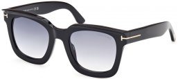 Gafas de Sol - Tom Ford - LEIGH-02 FT1115 - 01B  SHINY BLACK // GREY GRADIENT