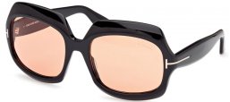 Gafas de Sol - Tom Ford - REN FT1155 - 05E  SHINY BLACK // LIGHT BROWN PHOTOCHROMATIC