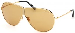 Gafas de Sol - Tom Ford - KEATING FT1158 - 30E  SHINY GOLD // LIGHT BROWN