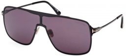 Gafas de Sol - Tom Ford - ZAPPA FT1173 - 01A  SHINY BLACK // DARK GREY