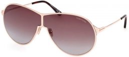 Gafas de Sol - Tom Ford - GAIA FT1174 - 28K  SHINY ROSE GOLD // ROVIEX GRADIENT