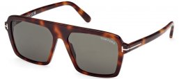 Gafas de Sol - Tom Ford - VINCENT FT1176 - 53N  HAVANA // GREEN