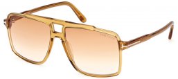 Gafas de Sol - Tom Ford - KEMP FT1177 - 39F  SHINY YELLOW // LIGHT BROWN GRADIENT