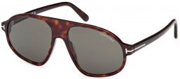 Gafas de Sol - Tom Ford - EROL FT1178 - 52N  DARK HAVANA // GREEN