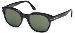 Gafas de Sol - Tom Ford - MERT FT1180 - 01N  SHINY BLACK // GREEN