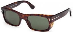 Gafas de Sol - Tom Ford - JUAN FT1181 - 52N  DARK HAVANA // GREEN