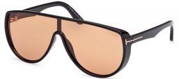 Gafas de Sol - Tom Ford - ACHILLES FT1182 - 01E  SHINY BLACK // BROWN PHOTOCHROMATIC