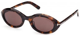 Gafas de Sol - Tom Ford - CARMEN FT1186 - 52E  DARK HAVANA // BROWN