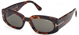 Gafas de Sol - Tom Ford - CIELLE FT1187 - 52N  DARK HAVANA // GREEN